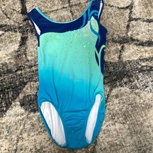 GK delicate blue leotard